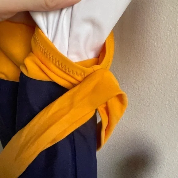 CUPSHE One Spice Wrap Color Block Swimsuit NWT - Picture 6 of 9